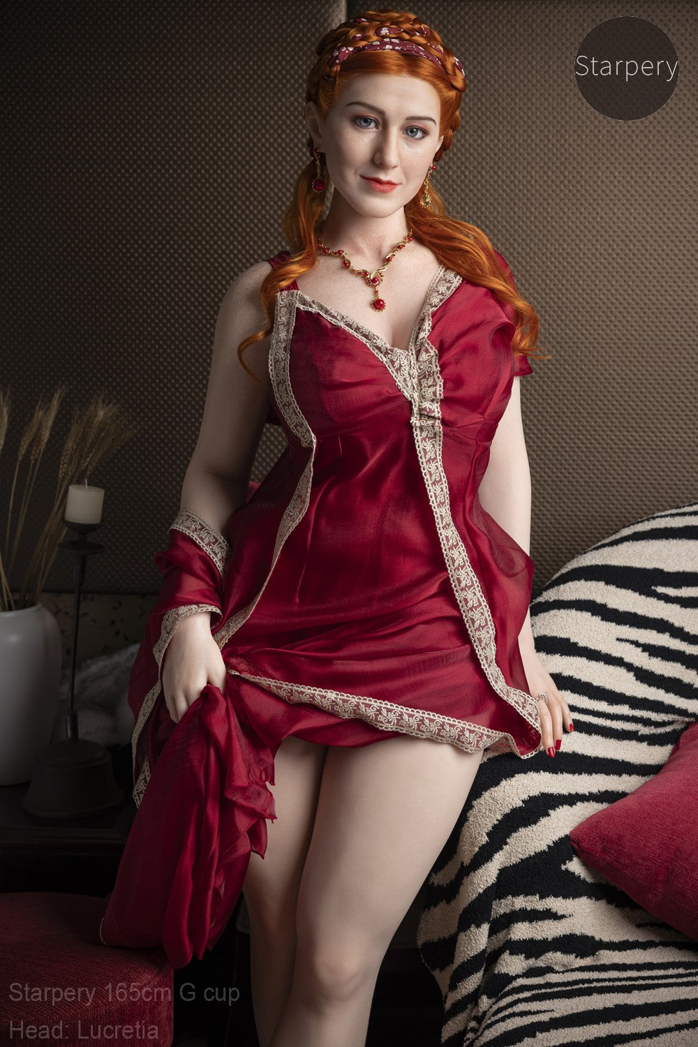Lucretia seksinukke (Starpery 165 cm G-cup TPE+silikoni)