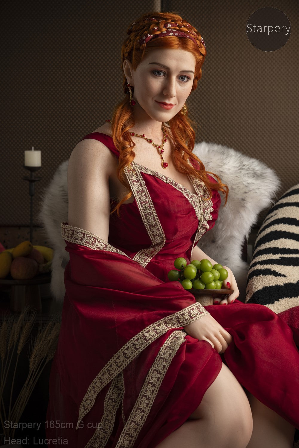 Lucretia seksinukke (Starpery 165 cm G-cup TPE+silikoni)