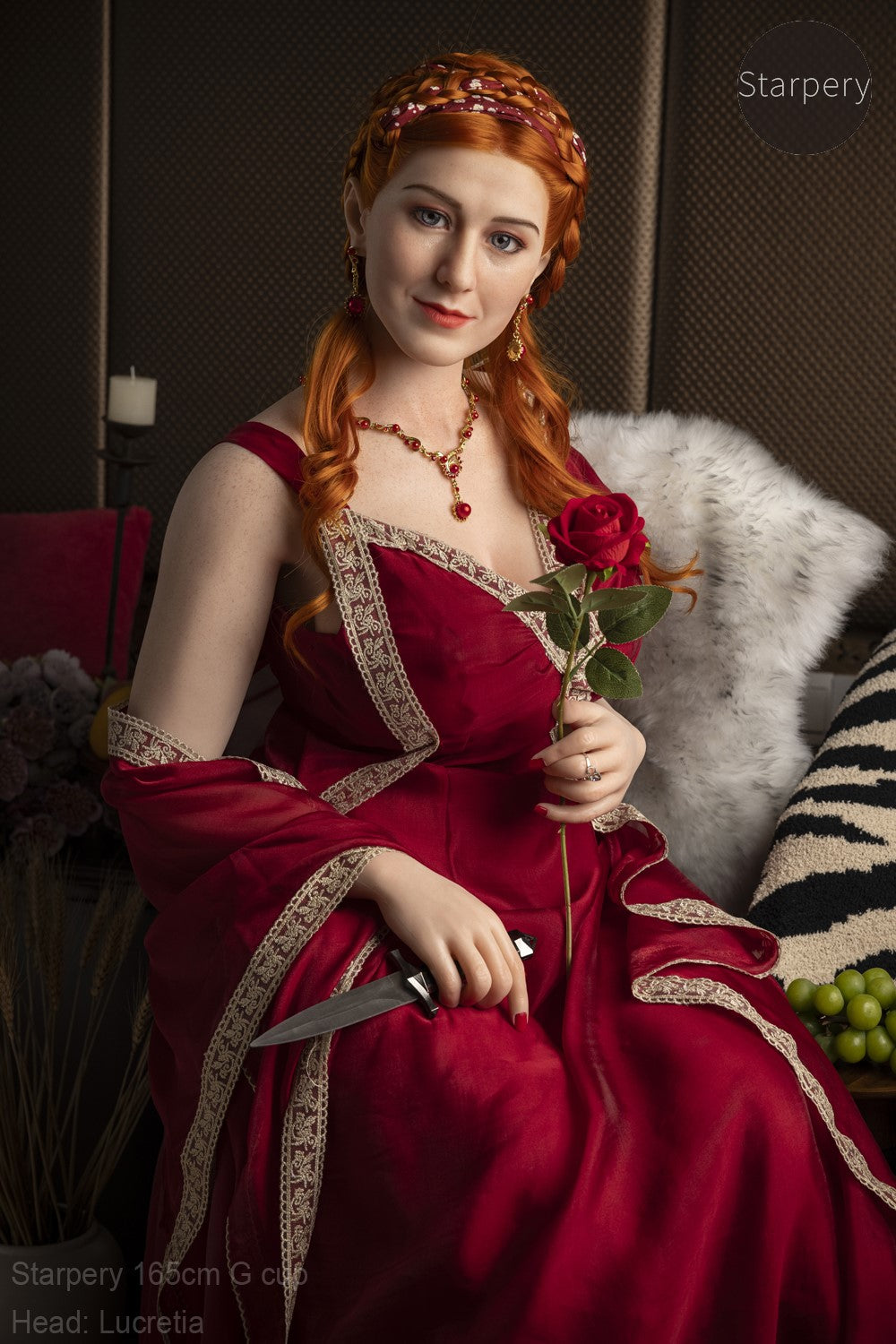 Lucretia seksinukke (Starpery 165 cm G-cup TPE+silikoni)