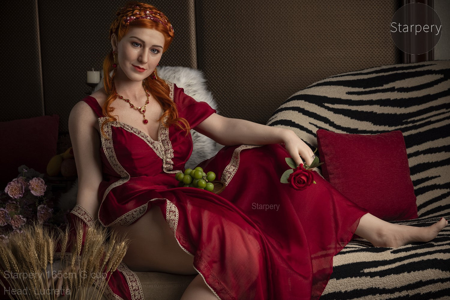 Lucretia seksinukke (Starpery 165 cm G-cup TPE+silikoni)