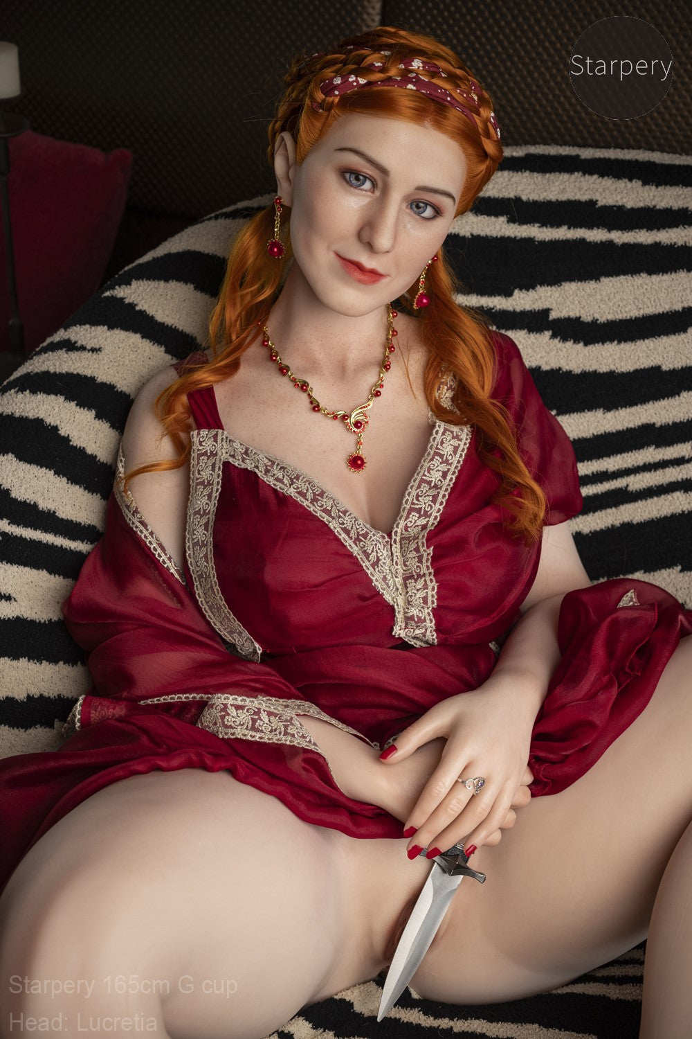 Lucretia seksinukke (Starpery 165 cm G-cup TPE+silikoni)