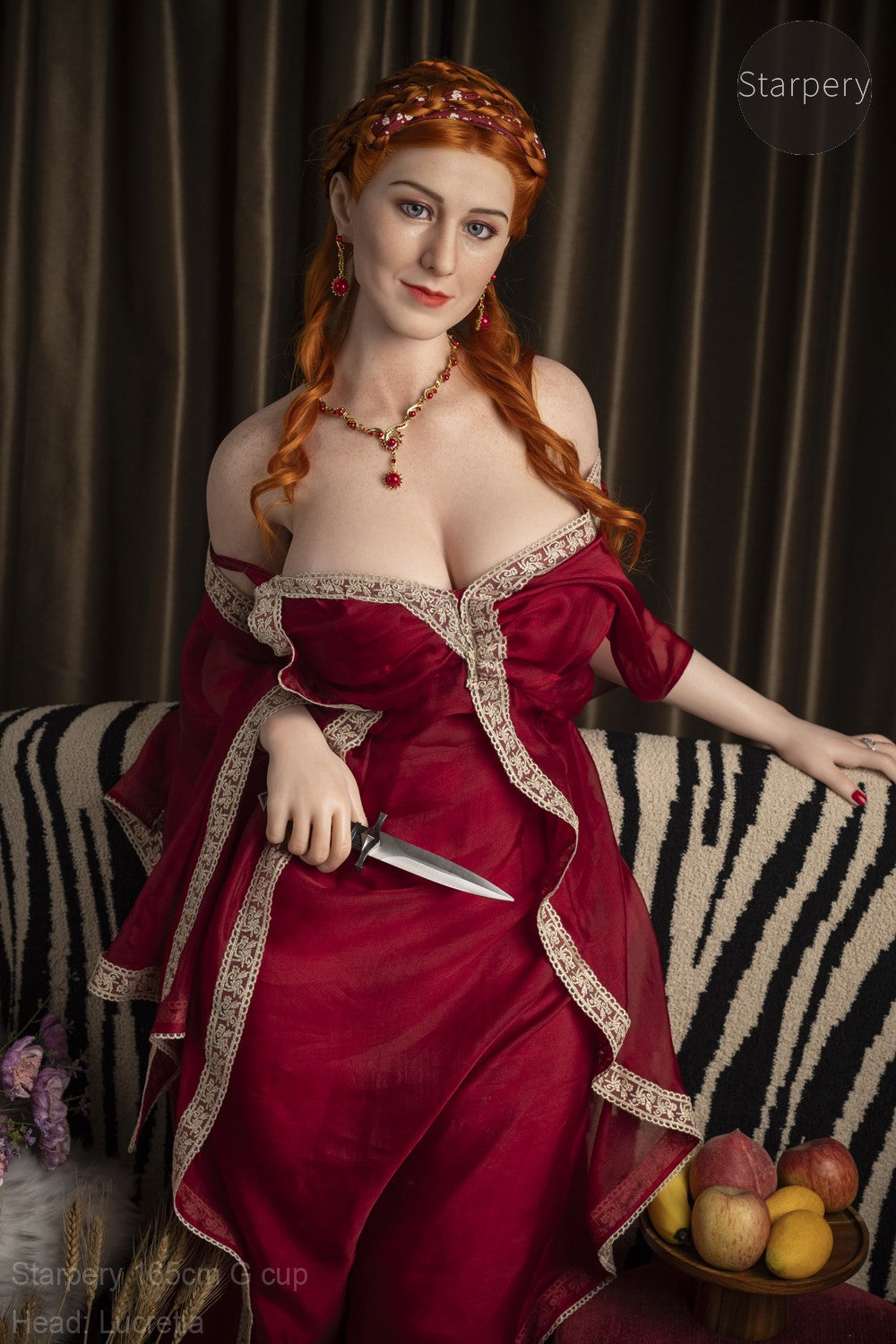 Lucretia seksinukke (Starpery 165 cm G-cup TPE+silikoni)