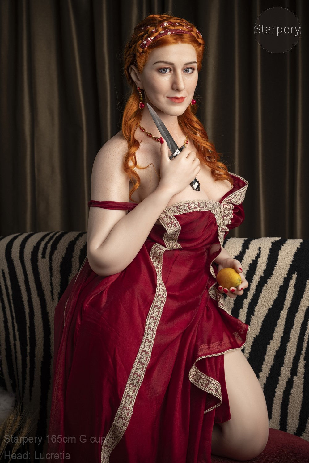 Lucretia seksinukke (Starpery 165 cm G-cup TPE+silikoni)