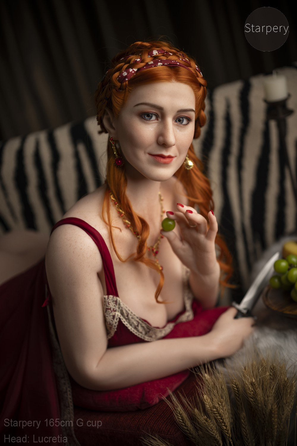 Lucretia seksinukke (Starpery 165 cm G-cup TPE+silikoni)