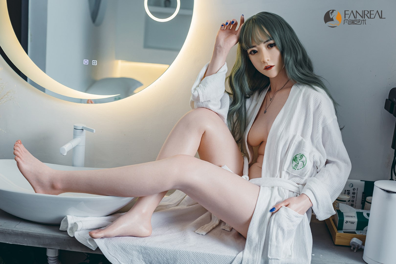Qian Sexdocka (FanReal Doll 158cm B-kupa Silikon)