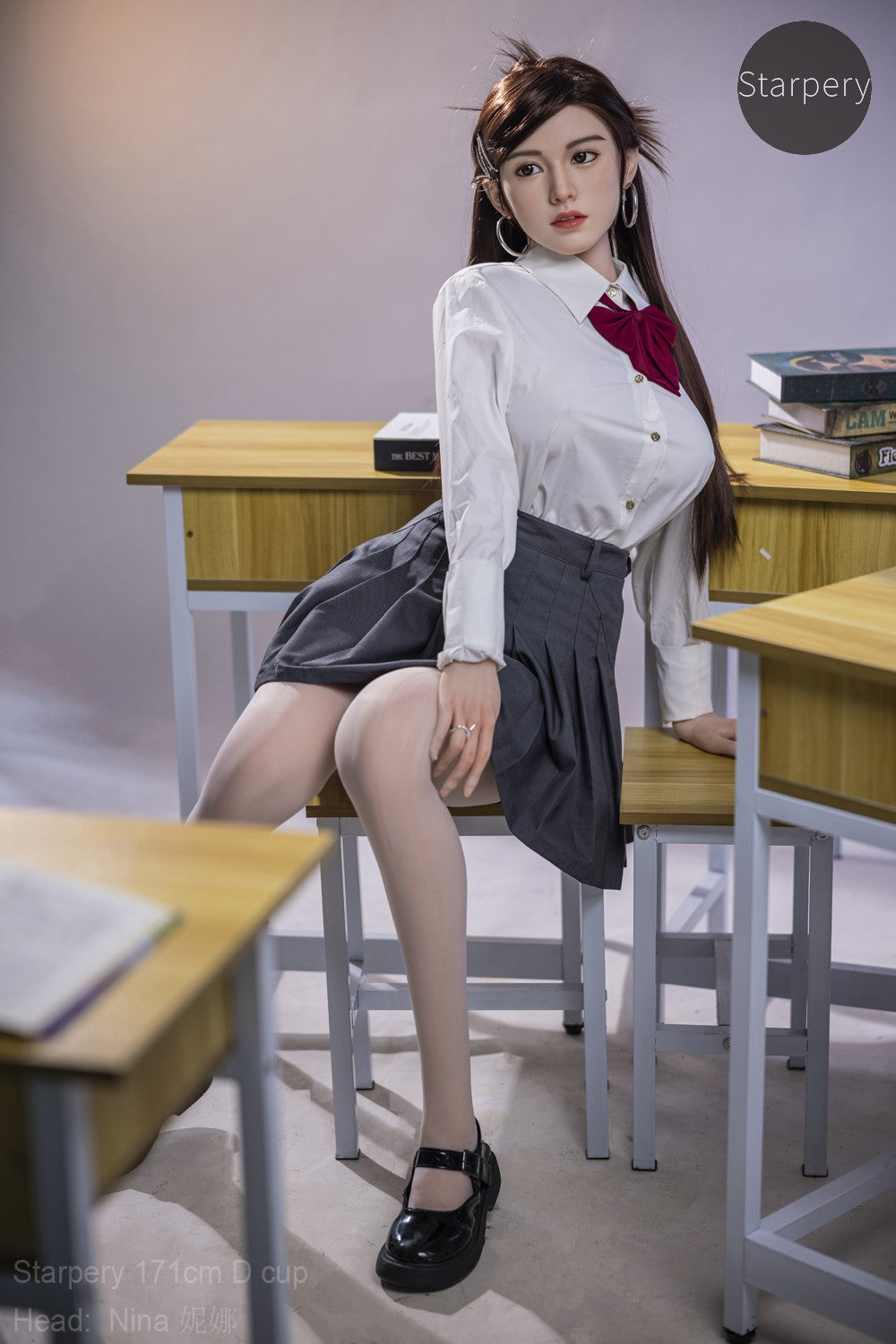 Nina seksinukke (Starpery 171 cm D-cup TPE+silikoni)