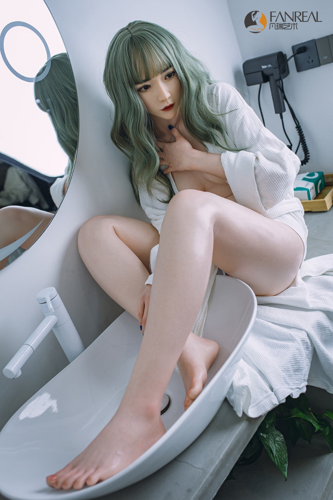 Qian Sexdocka (FanReal Doll 158cm B-kupa Silikon)