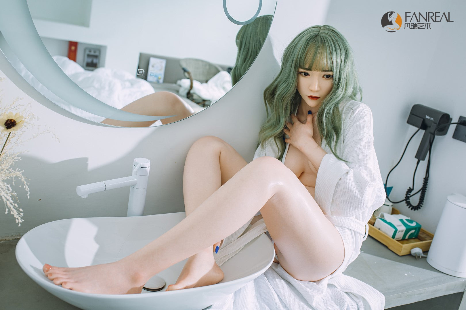 Qian Sexdocka (FanReal Doll 158cm B-kupa Silikon)