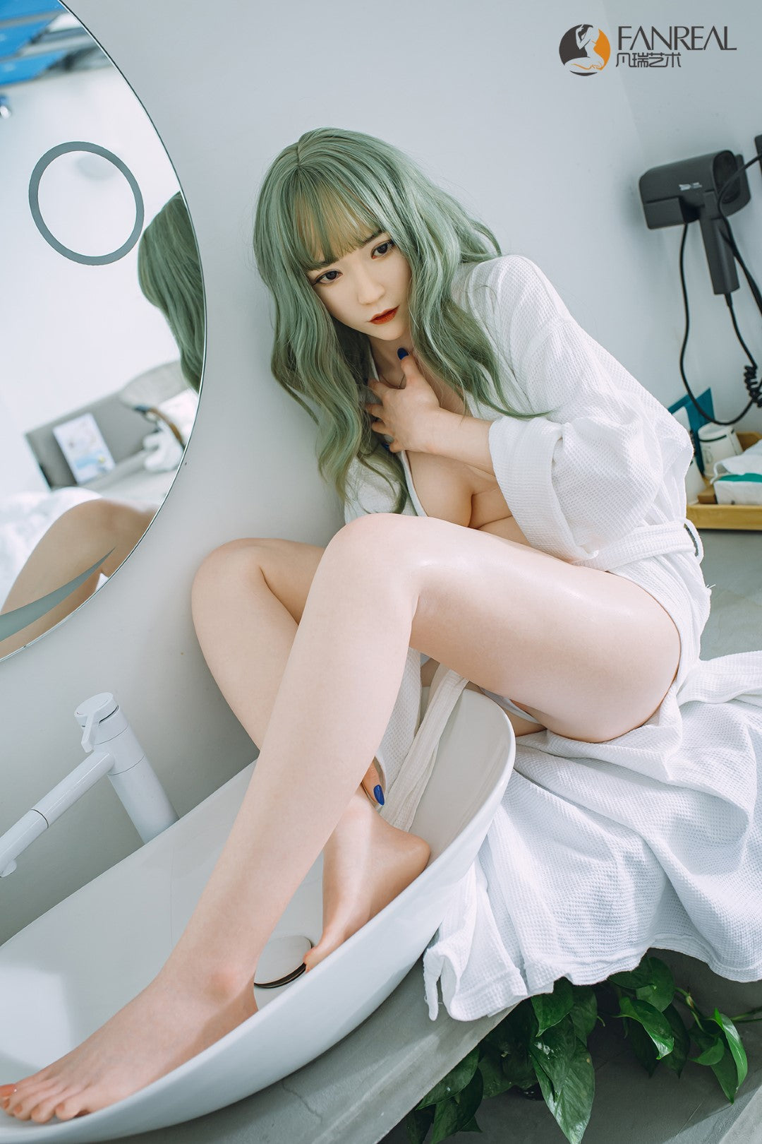 Qian Sexdocka (FanReal Doll 158cm B-kupa Silikon)