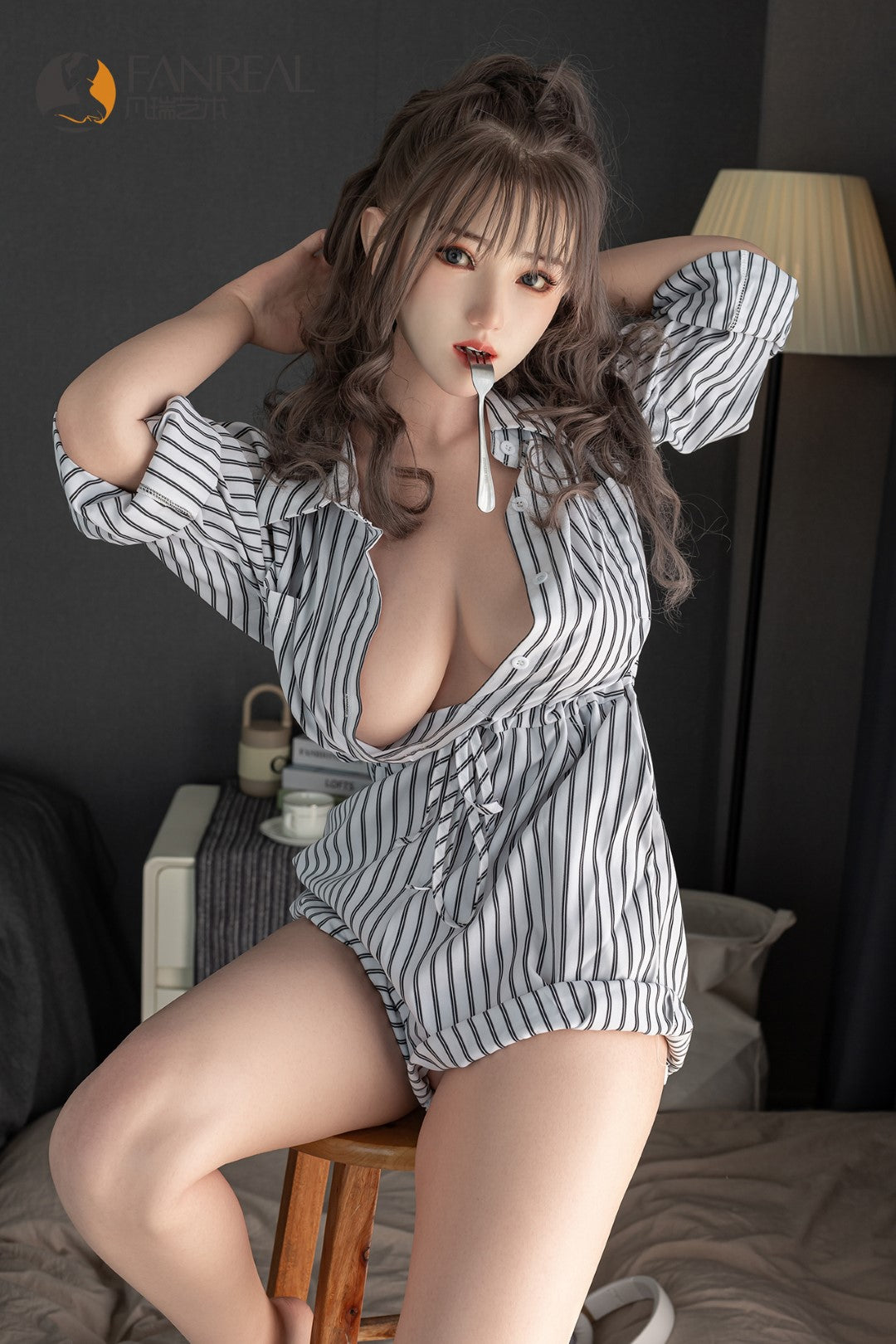 Jia Sexdocka (FanReal Doll 155cm F-kupa Silikon)
