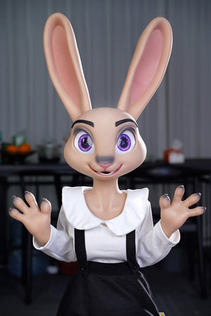 Rabbitie Sexdocka (Dolls Castle 120cm C-Kupa Silikon)