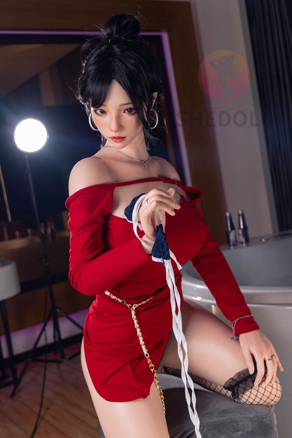 Ruusu seksinukke (SHEDOLL 165cm E-cup #SH051 2.0 silikoni)