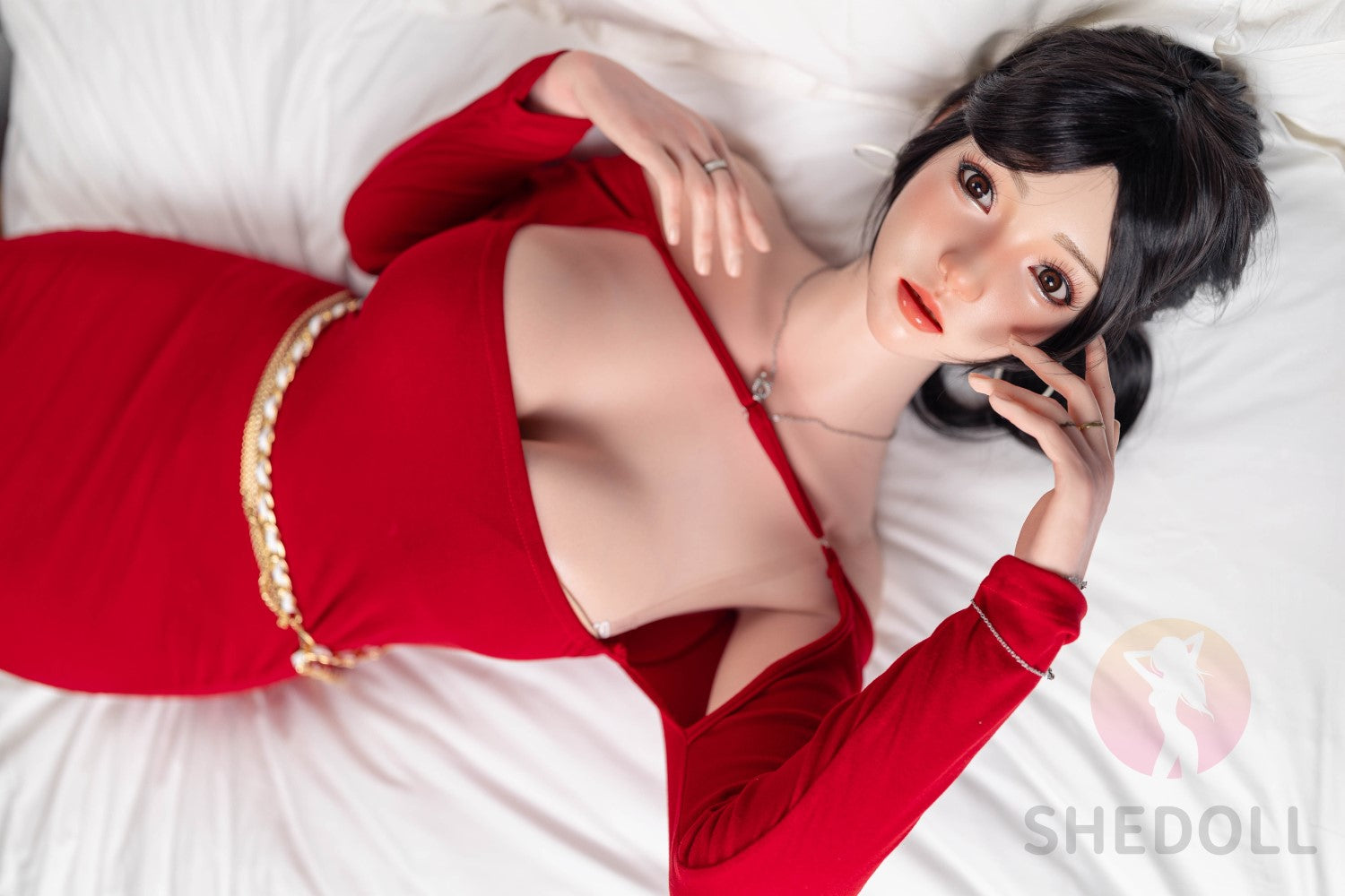 Ruusu seksinukke (SHEDOLL 165cm E-cup #SH051 2.0 silikoni)