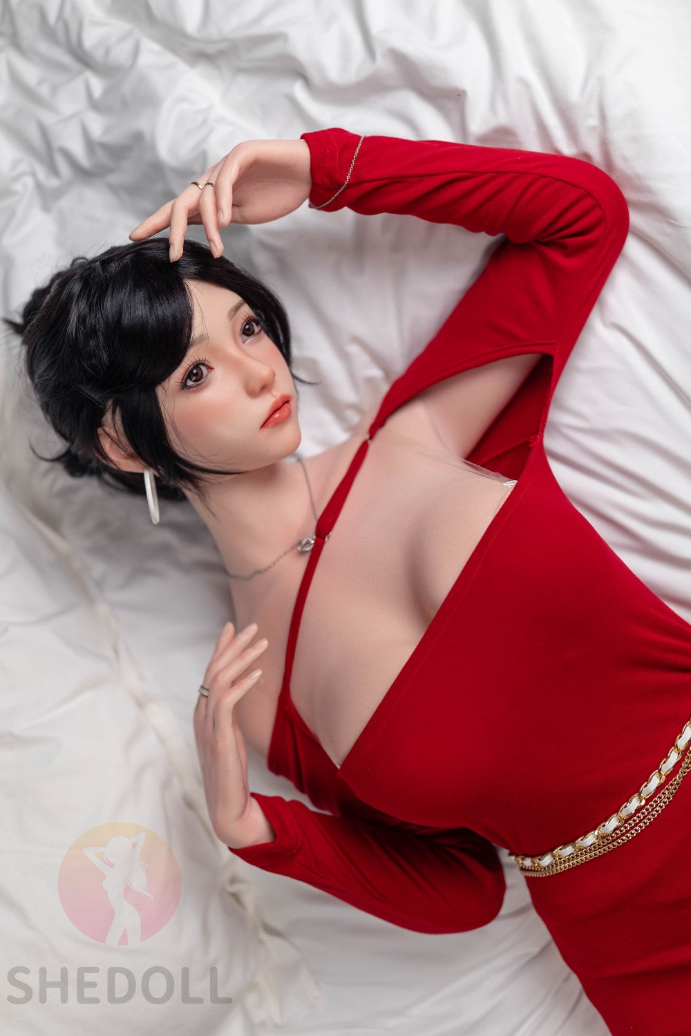 Ruusu seksinukke (SHEDOLL 165cm E-cup #SH051 2.0 silikoni)