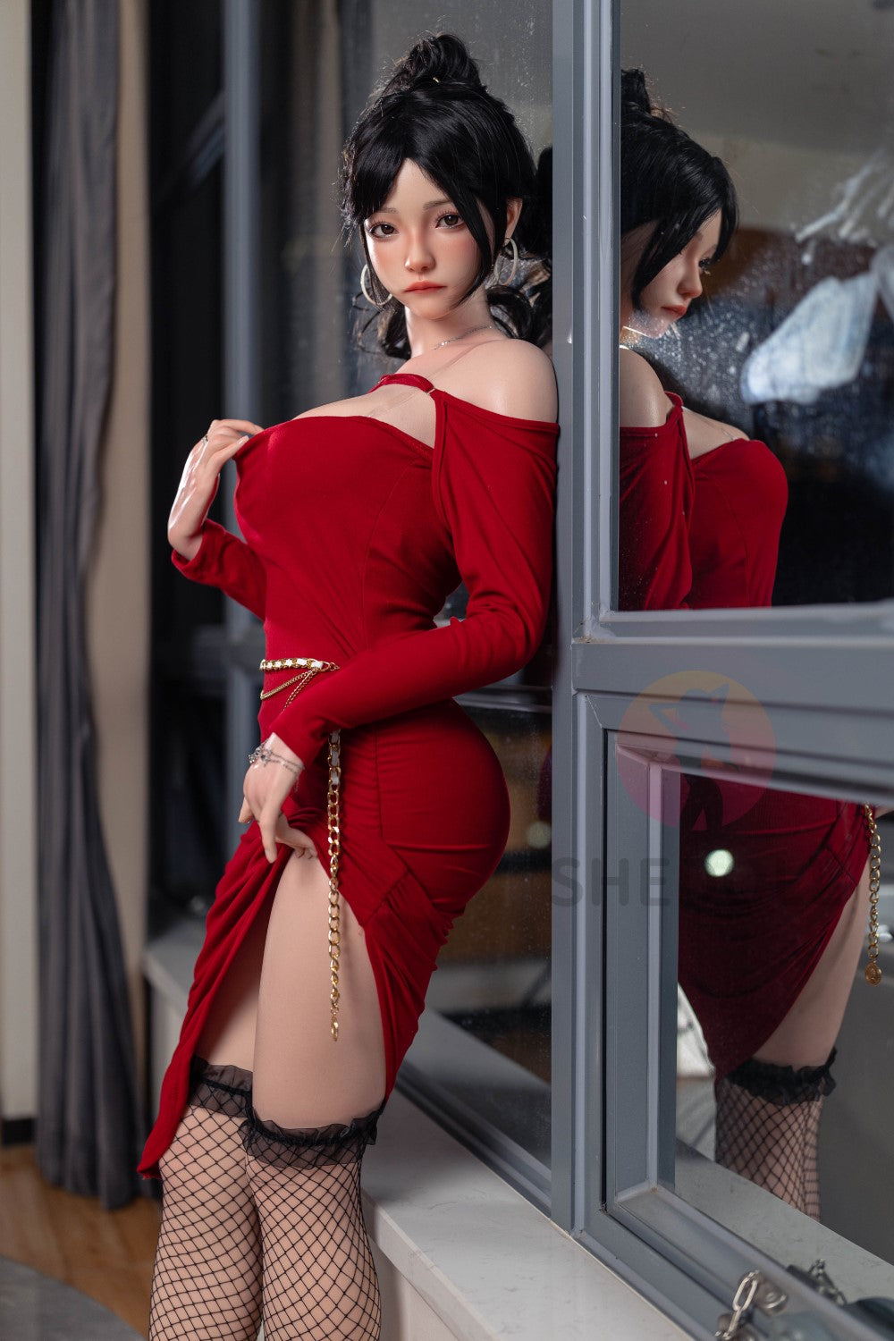 Ruusu seksinukke (SHEDOLL 165cm E-cup #SH051 2.0 silikoni)