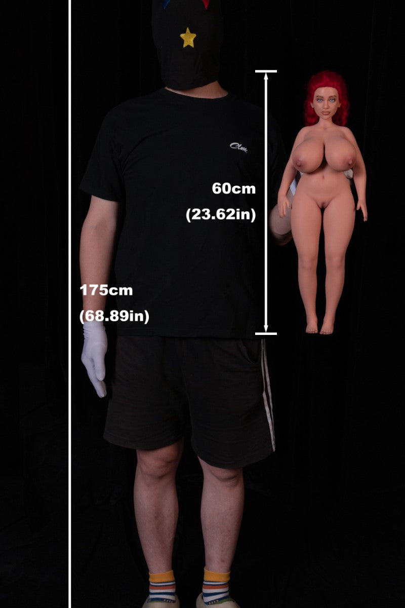 Hedy seksinukke (Climax Doll Mini 60cm C-cup silikoni)