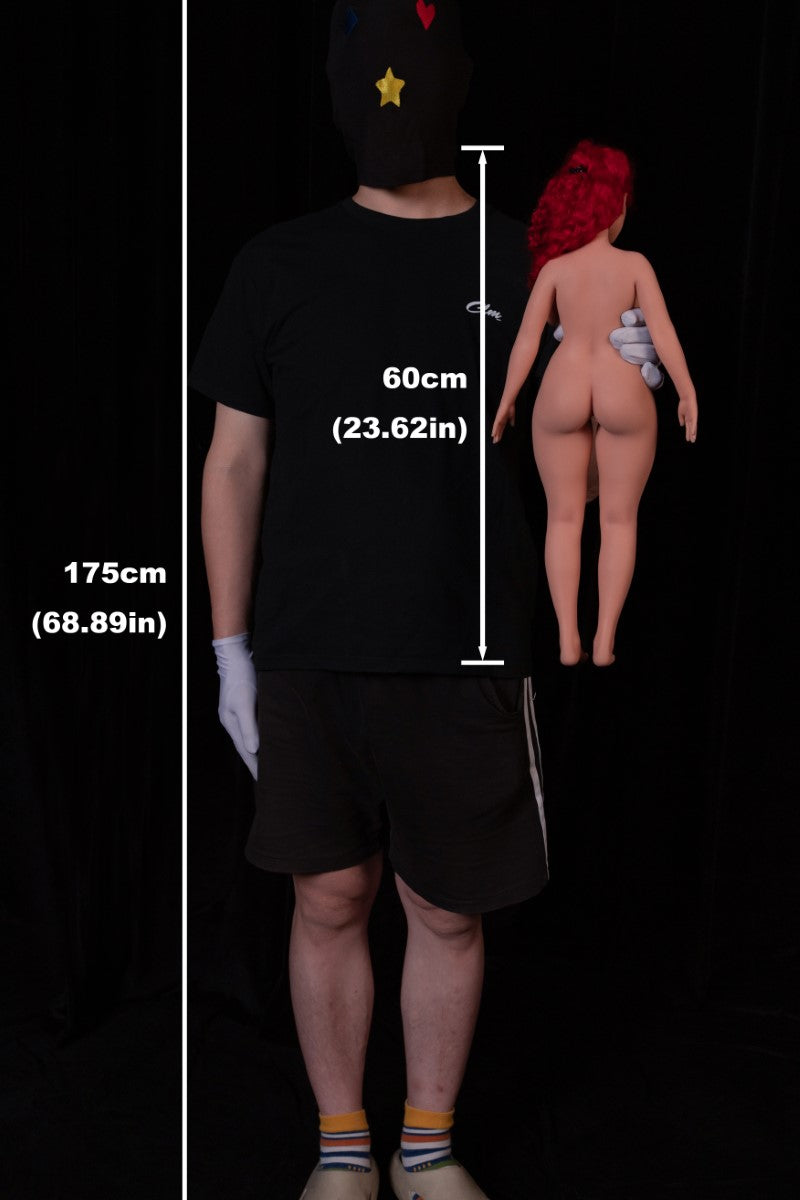 Hedy seksinukke (Climax Doll Mini 60cm C-cup silikoni)