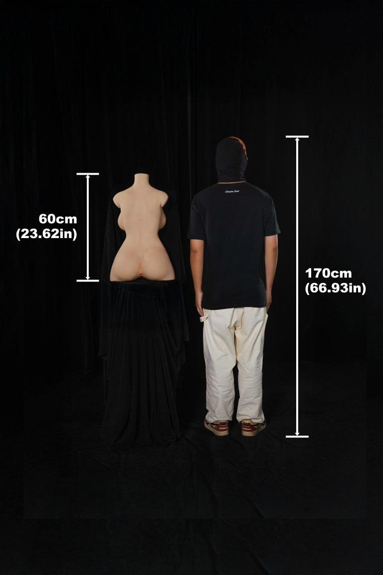 Torso 662# seksinukke (Climax Doll ULW 60cm E-cup silikoni)