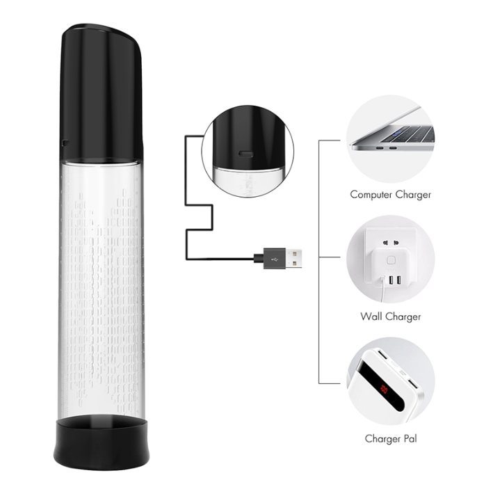 Penispumppu tyhjiöllä ja tärinällä