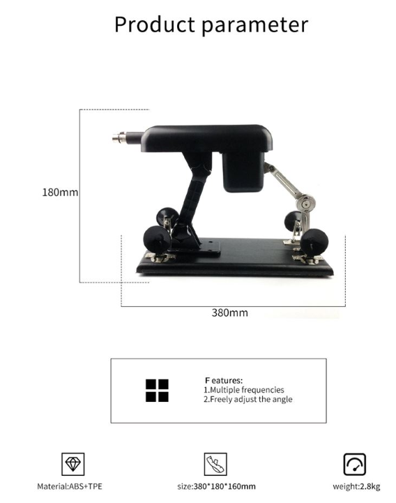 Kompakt och Kraftfull Sexmaskin med Justerbar Vinkel