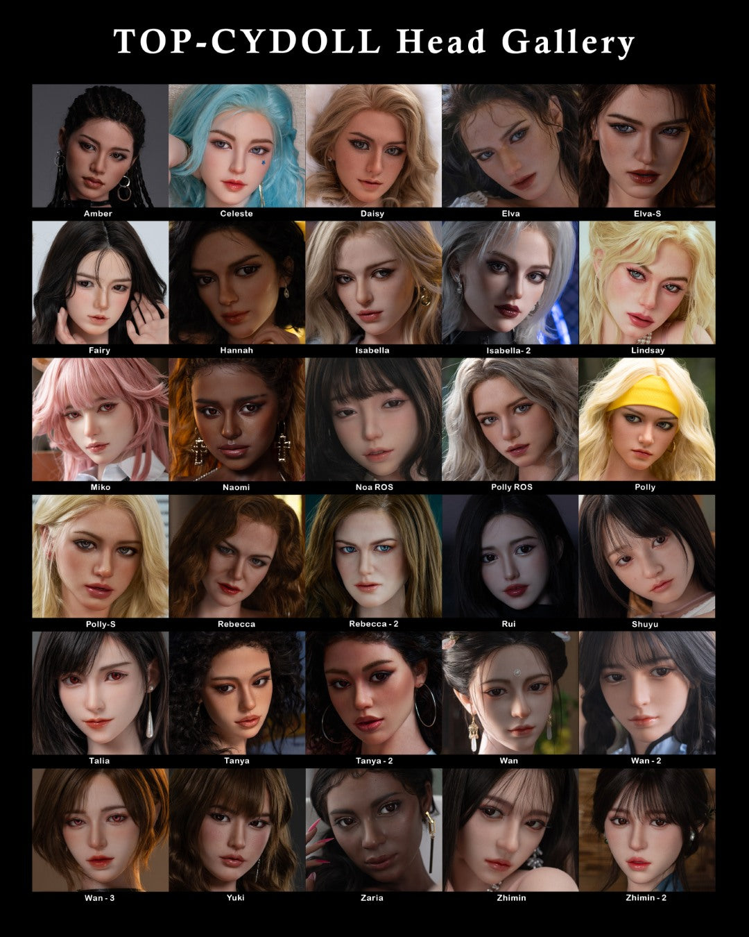 Extra huvud (TOP-CYDoll Silikon Original)