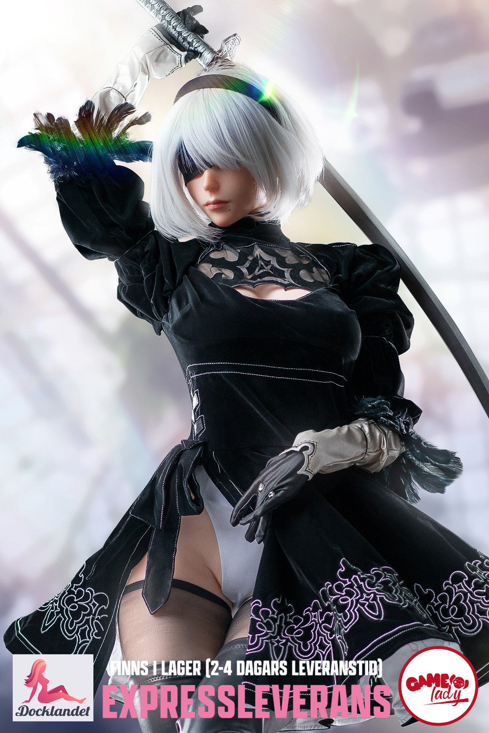 Yorha 2B Sexdocka (Game Lady 171cm E-Kupa No.18 Silikon) EXPRESS