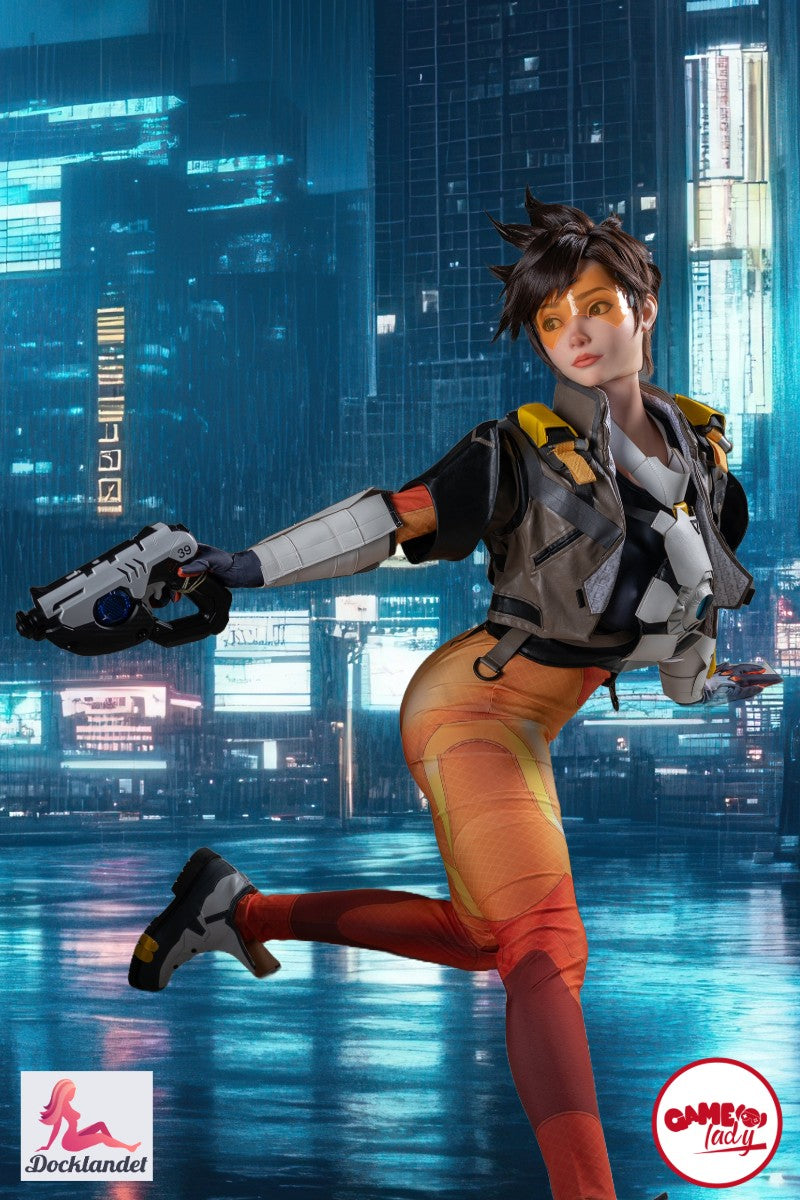 Tracer seksinukke (Game Lady 167cm D-cup Nro 29-1 silikoni)