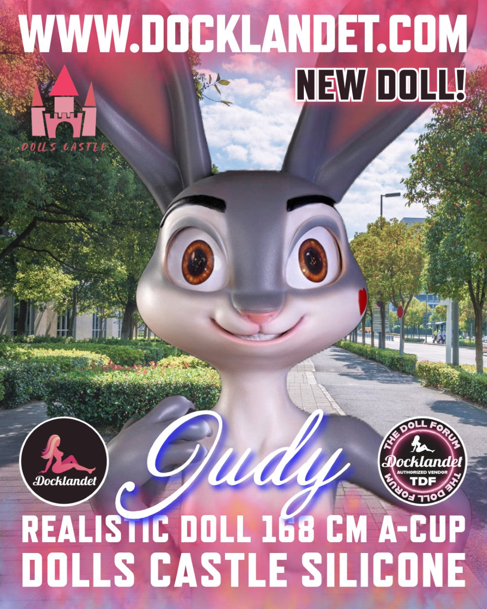 Judy the Rabbit Sexdocka (Dolls Castle 168cm A-Kupa Silikon) EXPRESS
