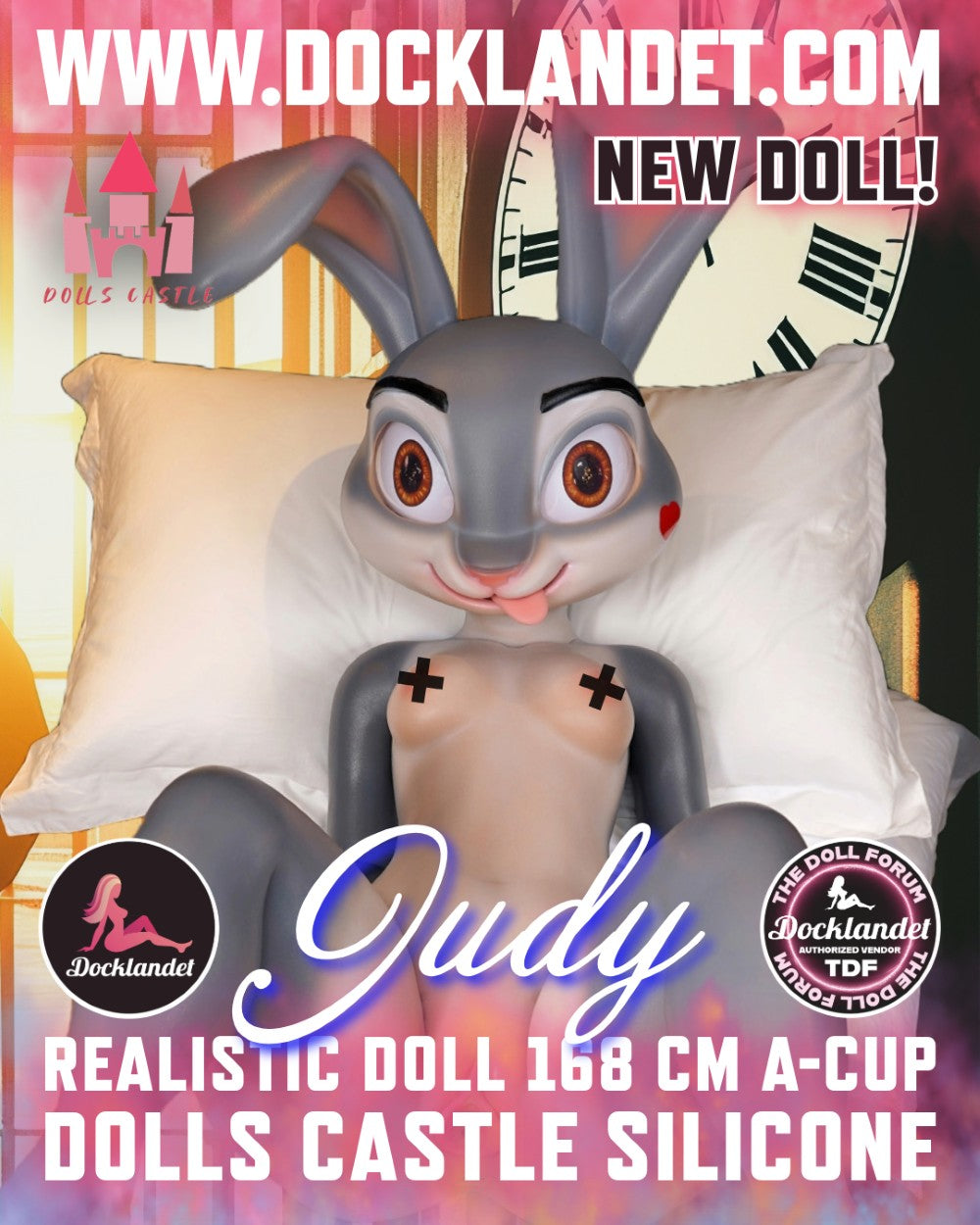 Judy the Rabbit Sexdocka (Dolls Castle 168cm A-Kupa Silikon) EXPRESS