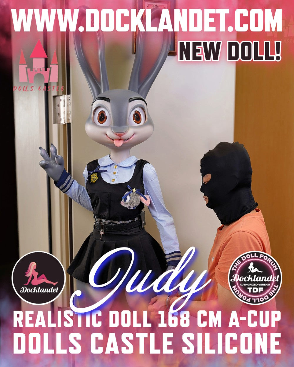Judy the Rabbit Sexdocka (Dolls Castle 168cm A-Kupa Silikon) EXPRESS