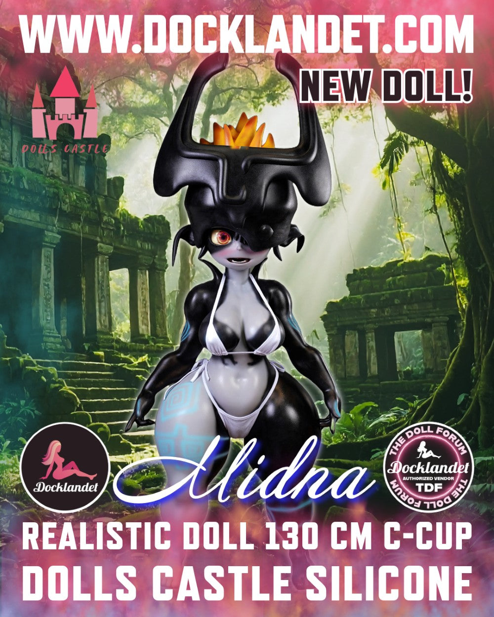 Midna Sexdocka (Dolls Castle 130cm C-Kupa #SZ6 Silikon)