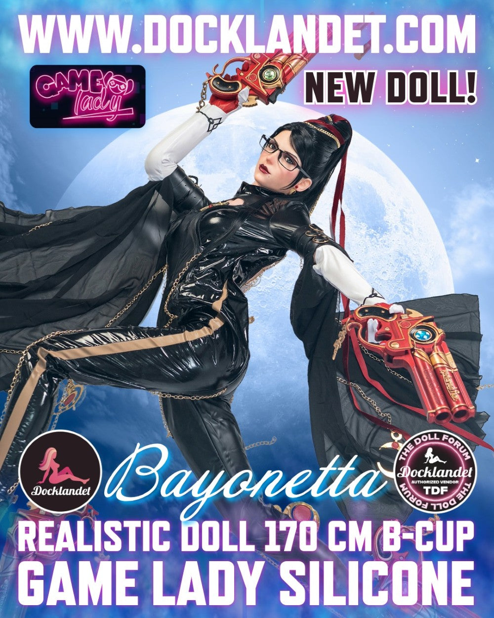 Bayonetta seksinukke (Game Lady 170 cm B-cup No.32-1 silikoni)