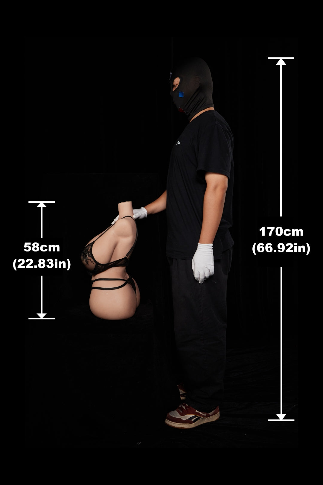 Curvy Torso Sexdocka (Climax Doll ULW 58cm I-kupa Silikon)