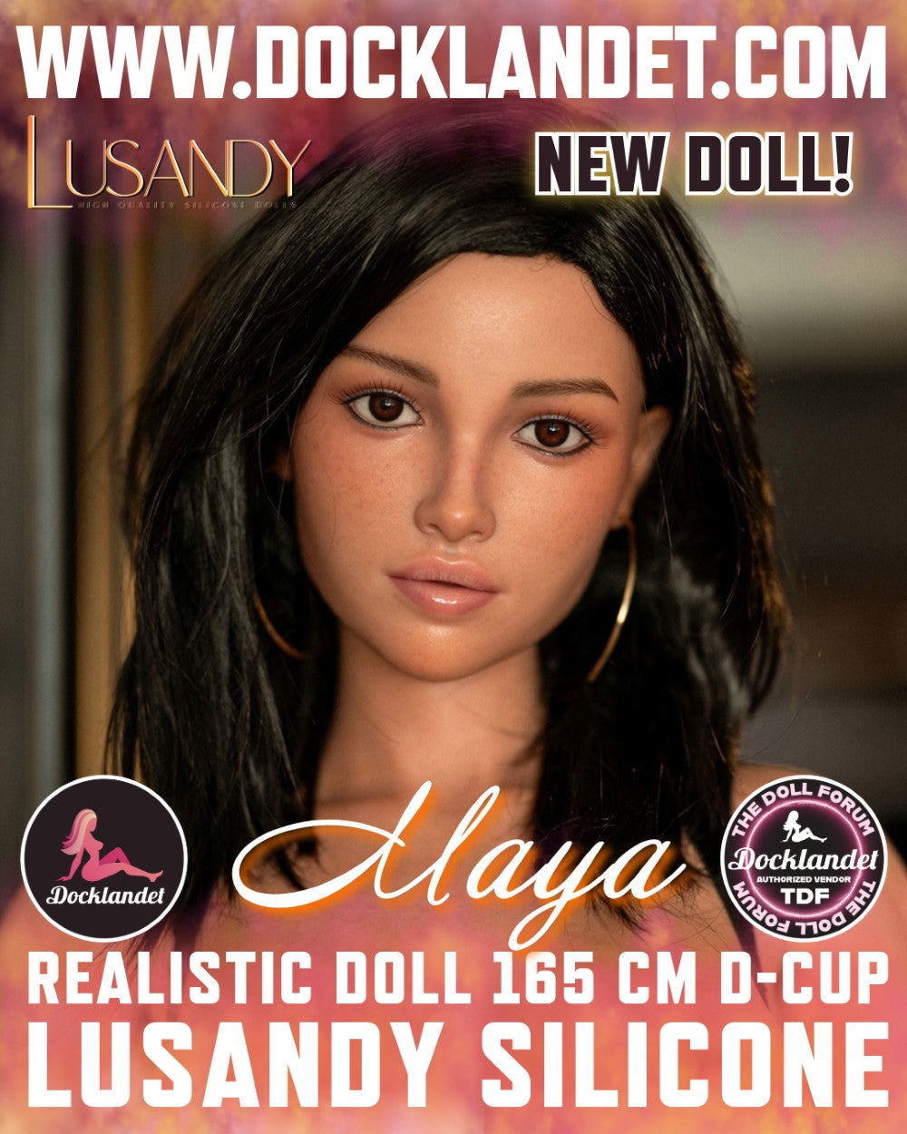 Maya Sexdocka (Lusandy Doll 165cm D-kupa Silikon)