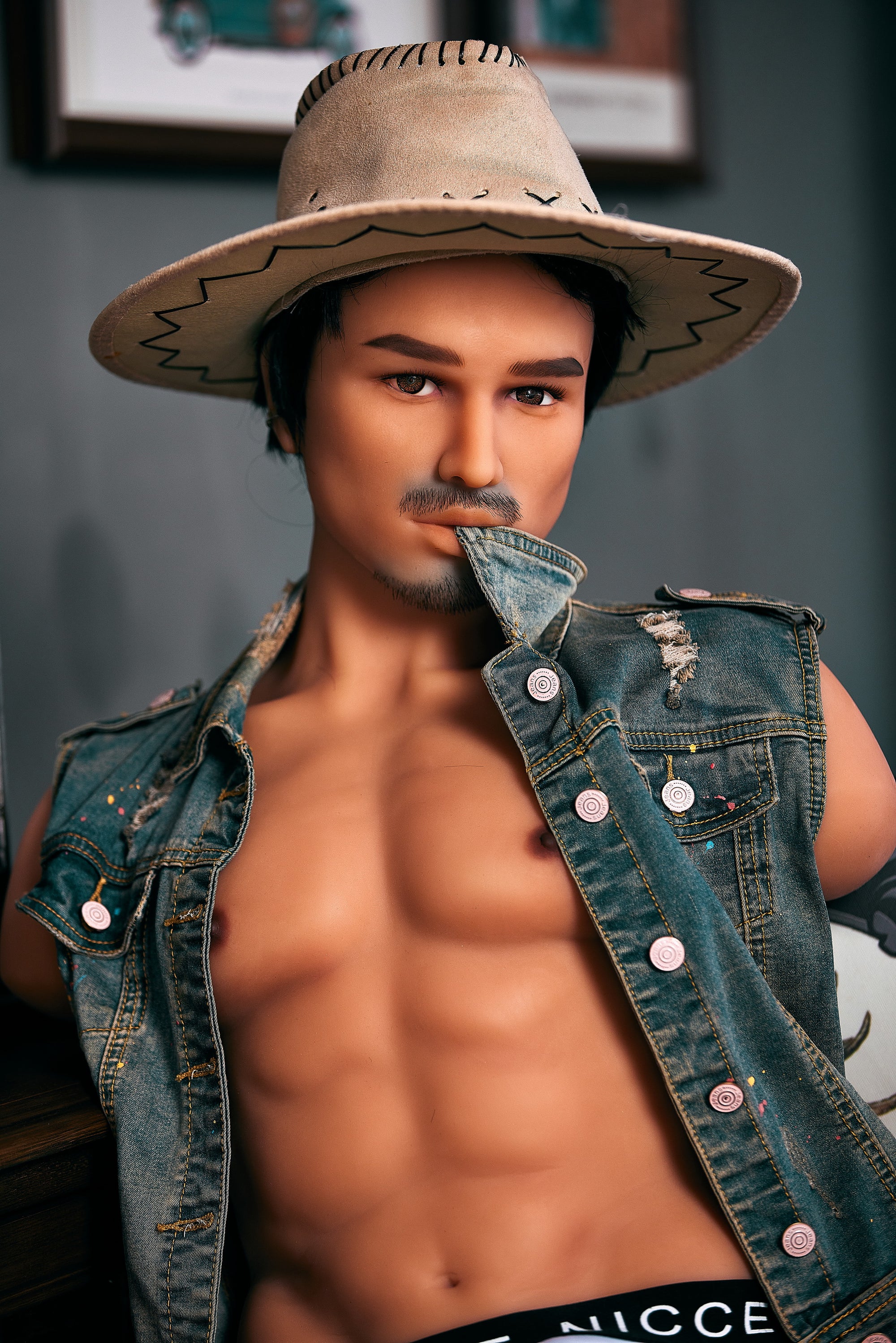 Kelvin -uros vartalo seksinukke (Irontech Doll 100 cm #203 TPE)
