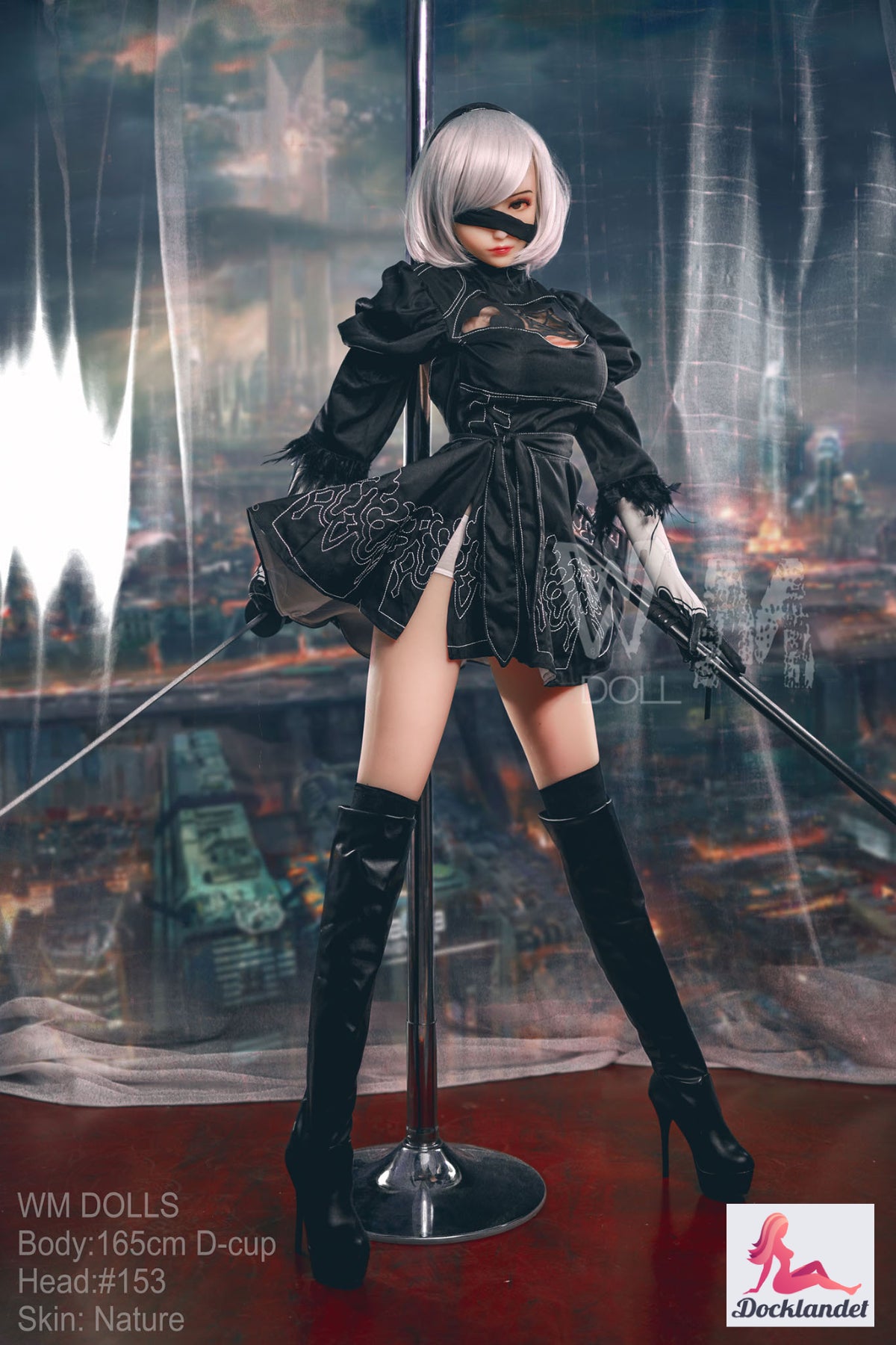 Yorha 2B Sexdocka (WM-Doll 165cm D-Kupa #153 TPE)