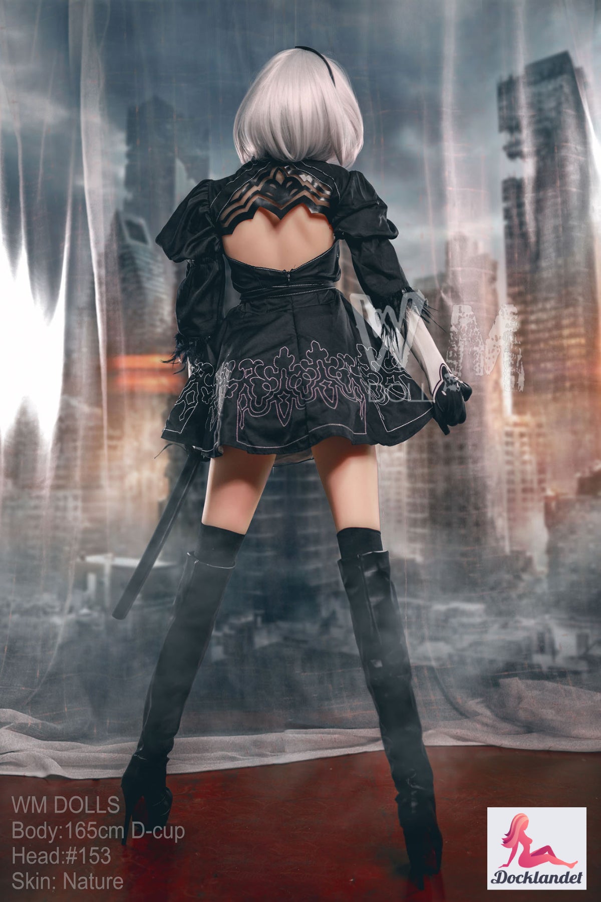 Yorha 2B Sexdocka (WM-Doll 165cm D-Kupa #153 TPE)