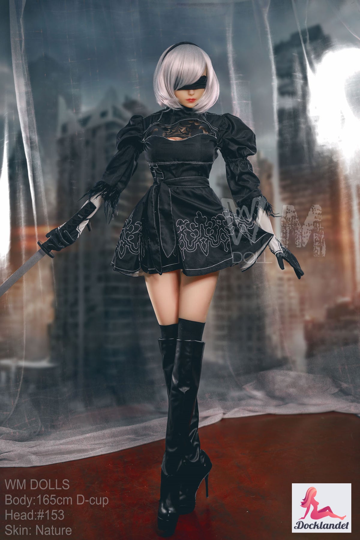 Yorha 2B Sexdocka (WM-Doll 165cm D-Kupa #153 TPE)