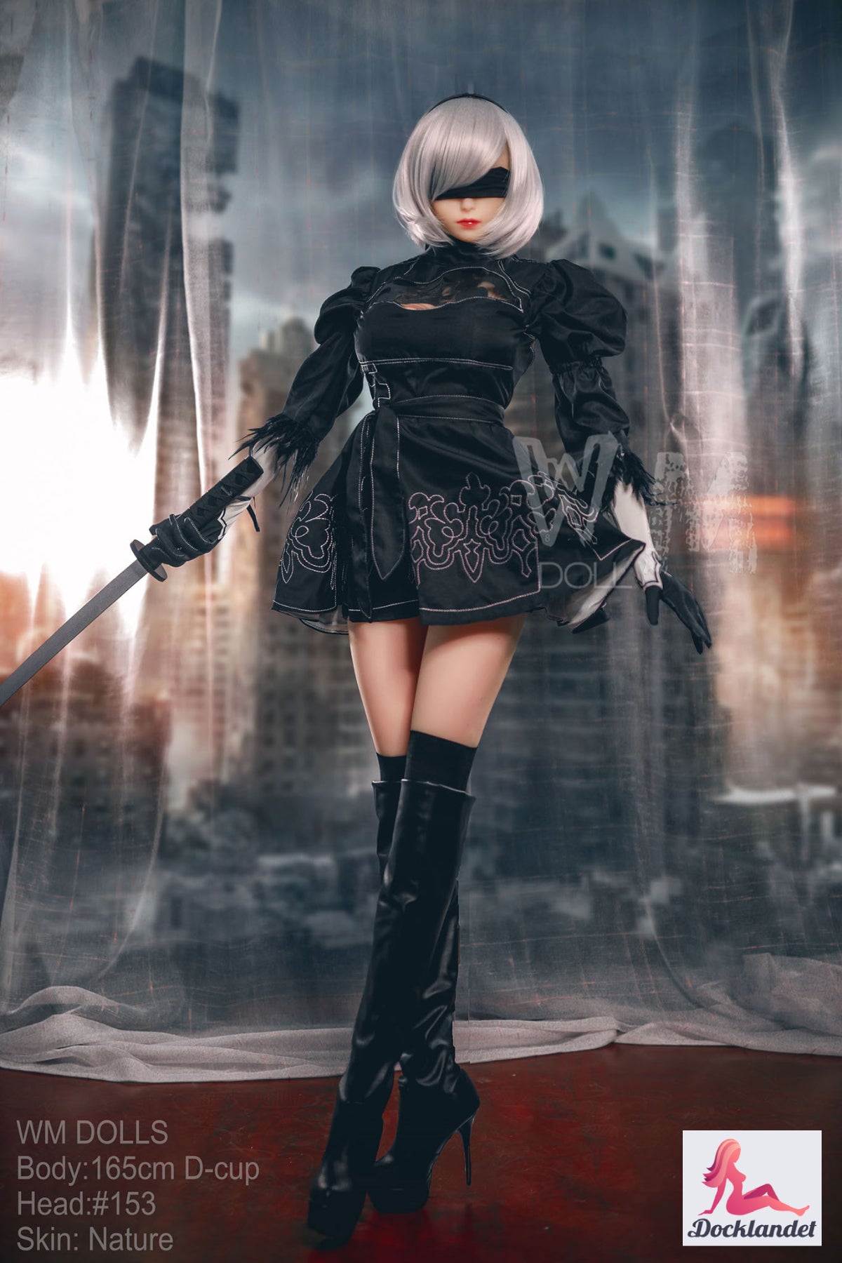 Yorha 2B Sexdocka (WM-Doll 165cm D-Kupa #153 TPE)