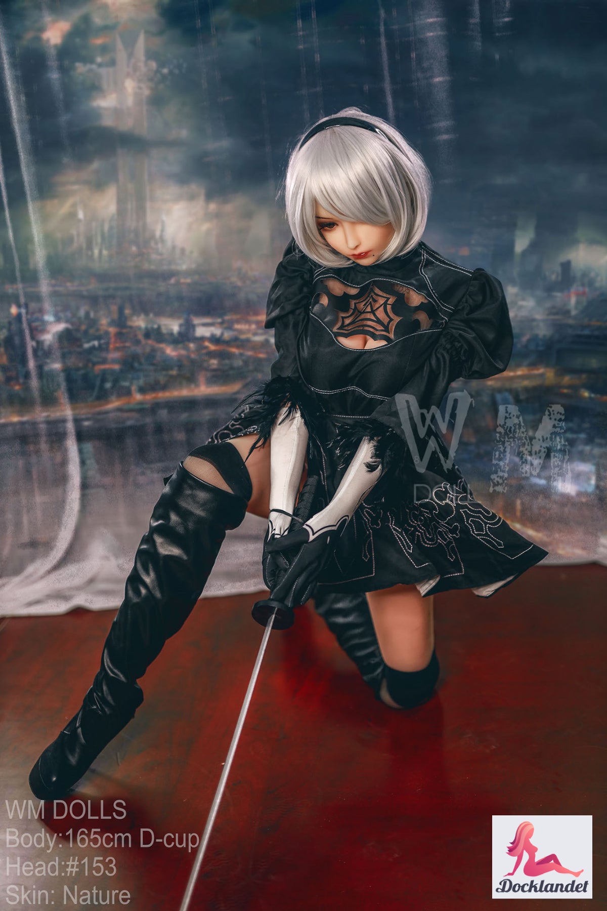 Yorha 2B Sexdocka (WM-Doll 165cm D-Kupa #153 TPE)