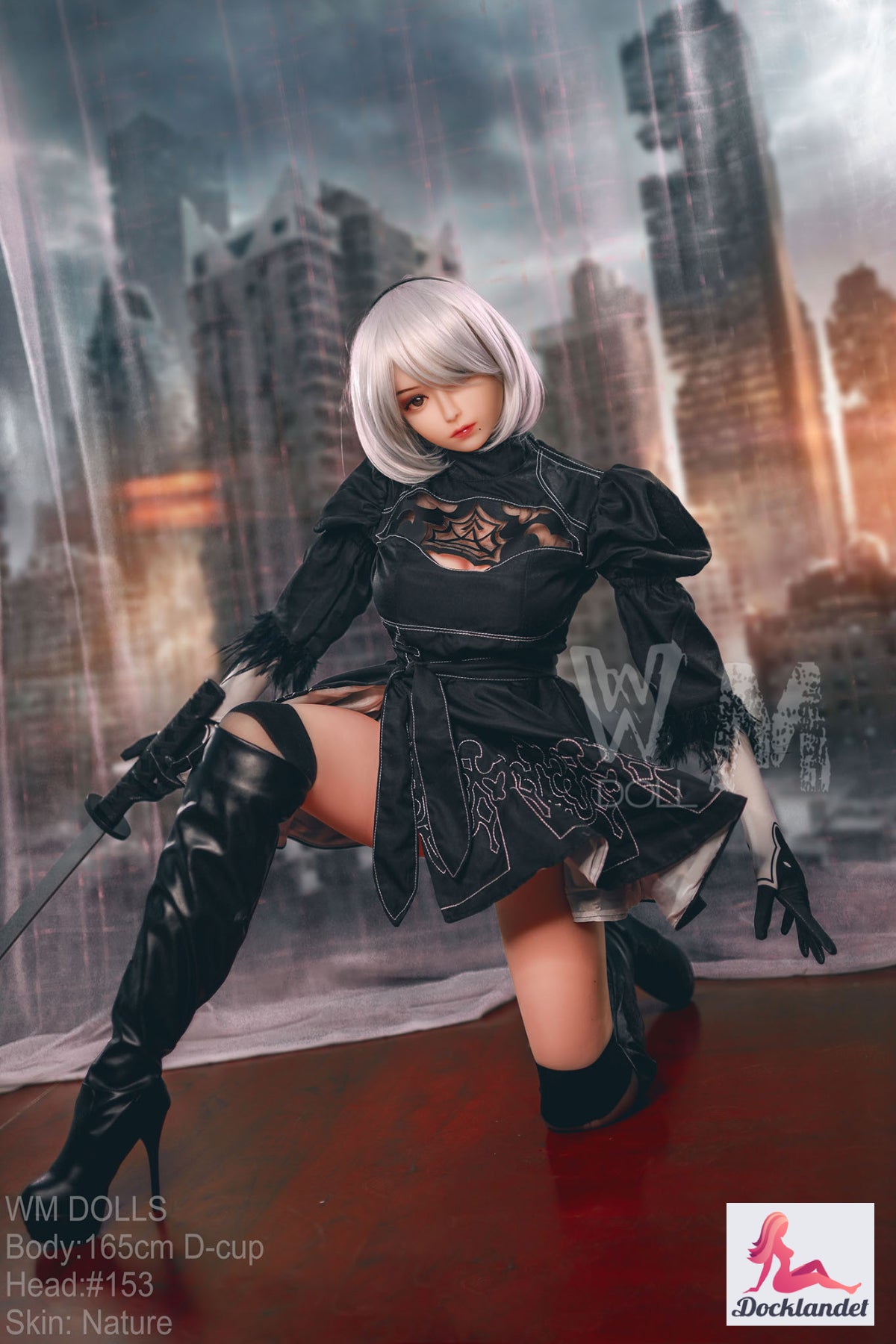 Yorha 2B Sexdocka (WM-Doll 165cm D-Kupa #153 TPE)