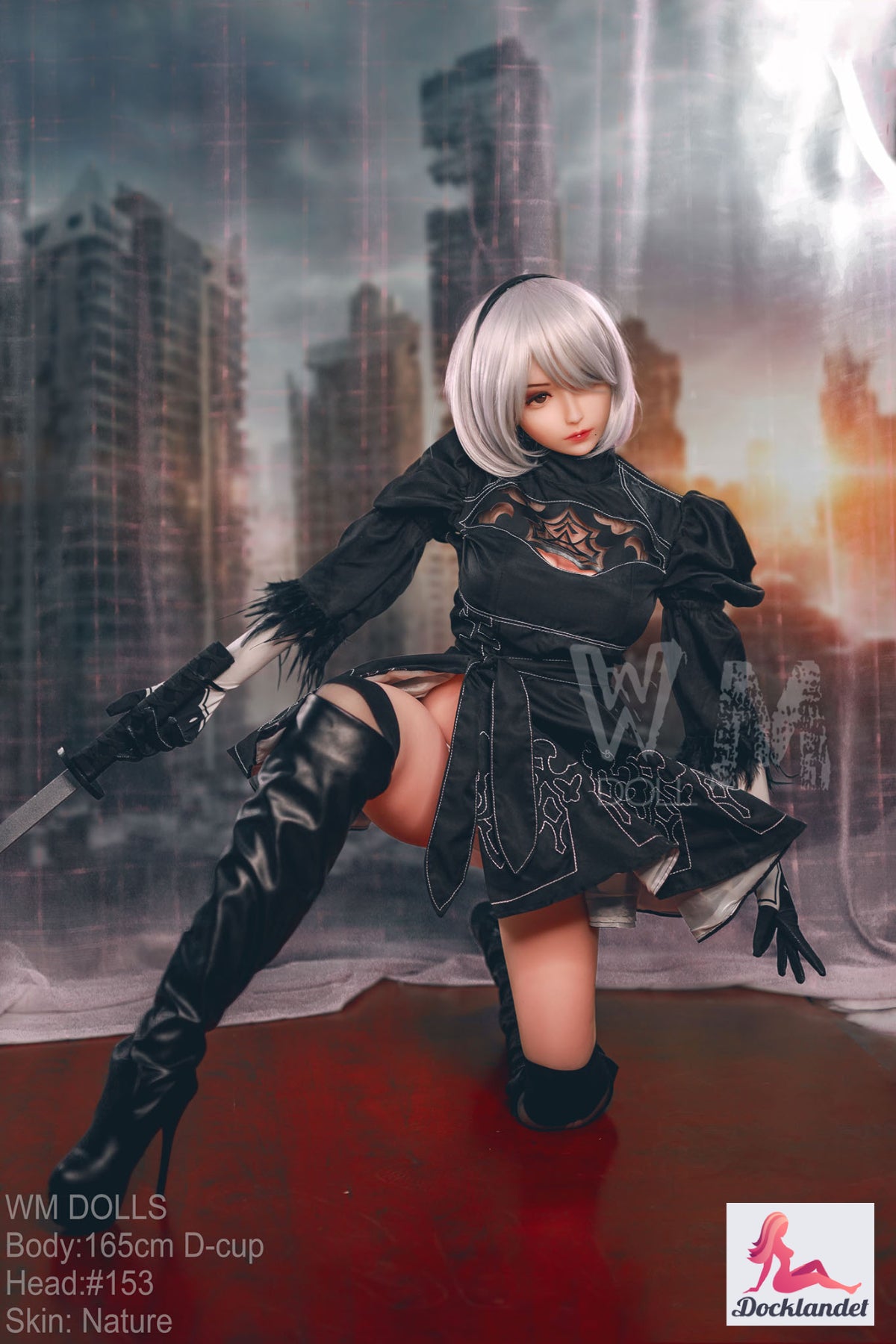 Yorha 2B Sexdocka (WM-Doll 165cm D-Kupa #153 TPE)