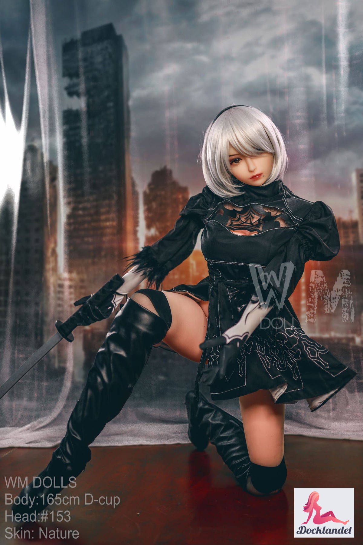 Yorha 2B Sexdocka (WM-Doll 165cm D-Kupa #153 TPE)