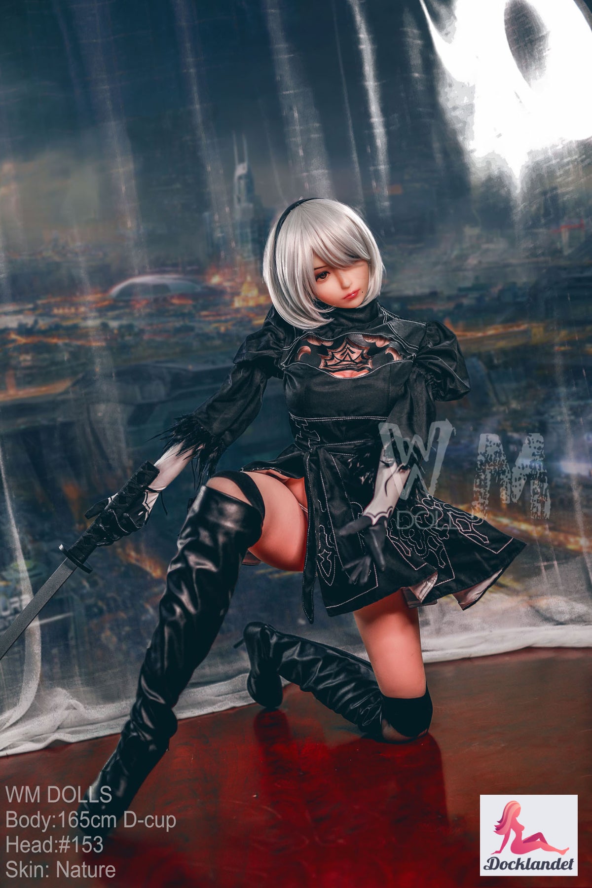 Yorha 2B Sexdocka (WM-Doll 165cm D-Kupa #153 TPE)