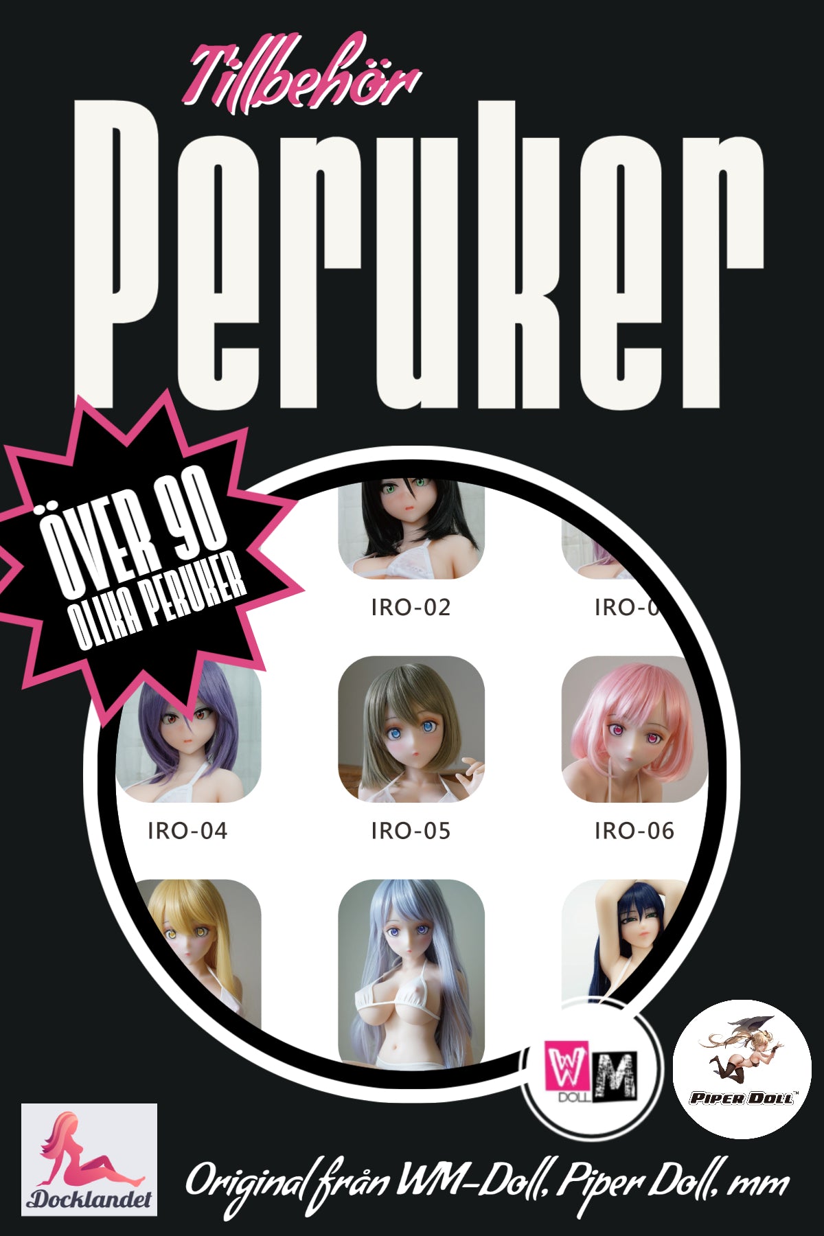 Peruukki (valitse 94 erilaista)