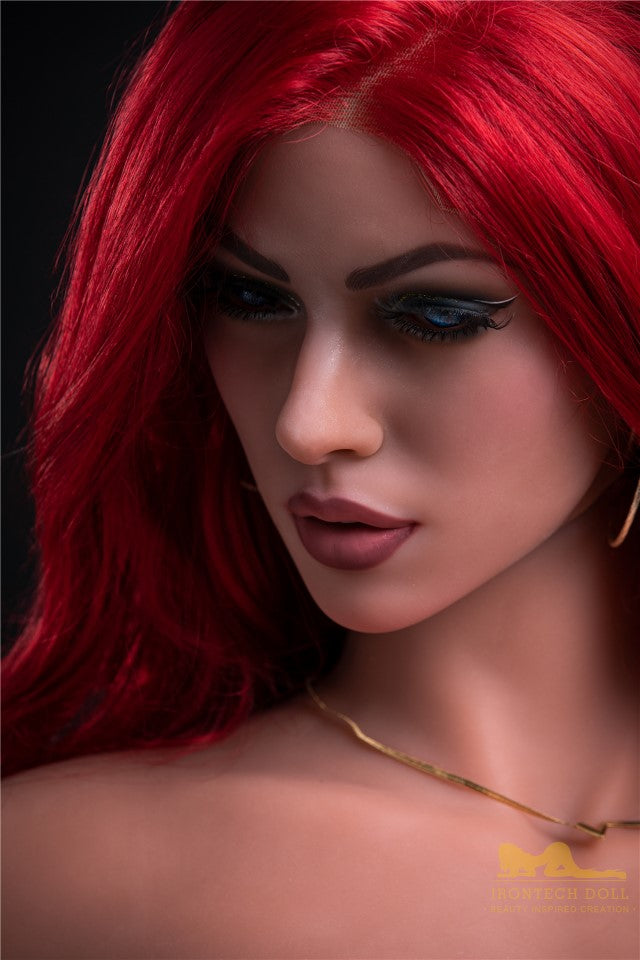 Karmiininpunainen seksinukke (Irontech Doll 171 cm D-cup #85 TPE)