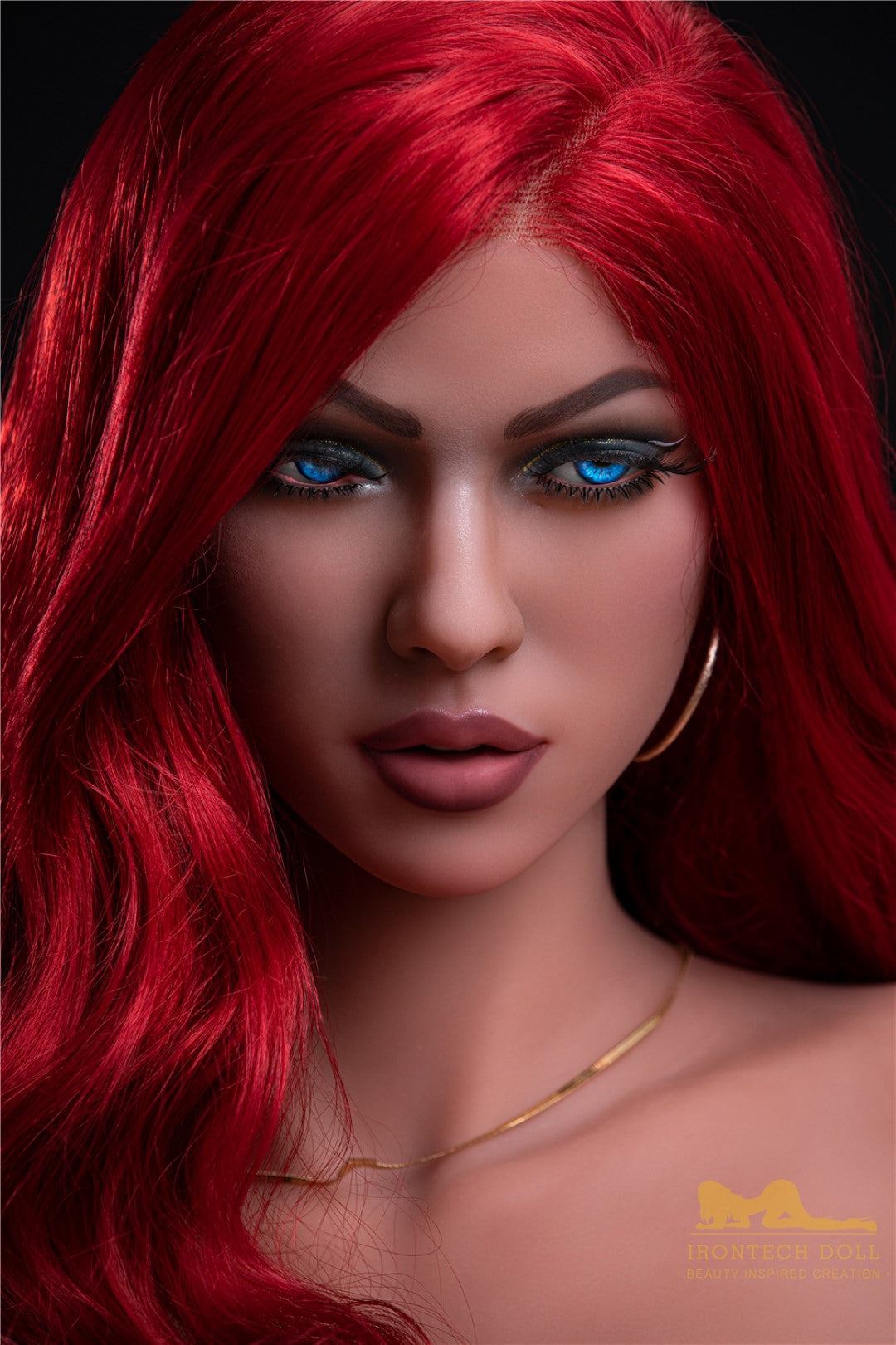 Karmiininpunainen seksinukke (Irontech Doll 171 cm D-cup #85 TPE)