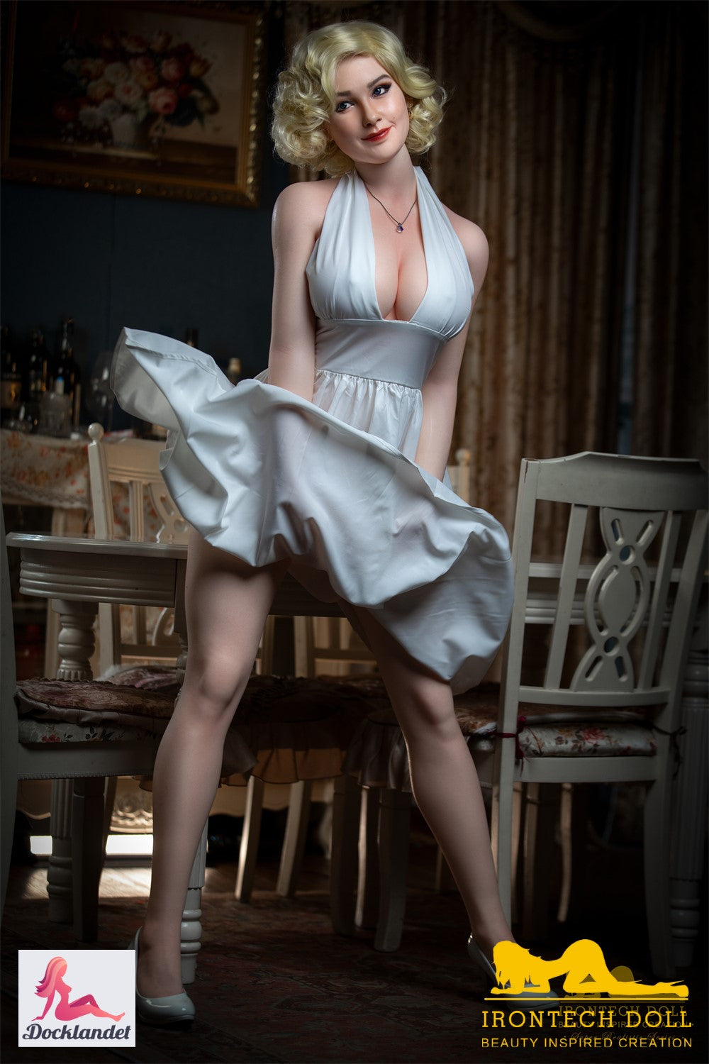 Marilyn seksinukke (Irontech Doll 164 cm E-cup S12 silikoni)
